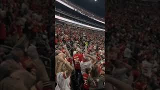 The Tomahawk Chop inside Allegiant Stadium chiefs chiefskingdom nfl [upl. by Edalb]