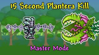 Patched Titanium Armor Shreds Plantera 15 Second Master Mode Plantera Kill Terraria 143 [upl. by Mahgirb]