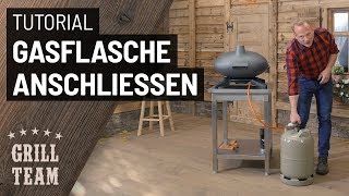 Gasflasche an Grill anschließen  Anleitung In weniger als 4 Minuten erklärt [upl. by Thessa587]