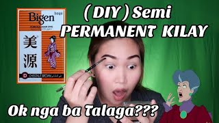 DIY SEMI PERMANENT KILAY USING BIGEN POWDER HAIR DYE [upl. by Qiratla95]