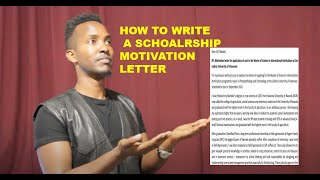 The Motivation Letter which got me Full Scholarships with examples [upl. by Ahsinawt]