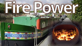 269 Steam narrowboat on the British canals [upl. by Ayikahs]