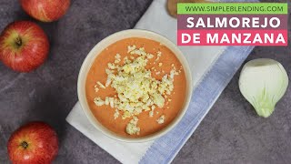 SALMOREJO DE MANZANA  Cómo hacer salmorejo diferente  Receta de salmorejo sin pan [upl. by Regine359]