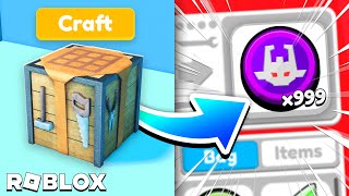 How to CRAFT in YOUTUBE SIMULATOR Z ROBLOX [upl. by Cartie]