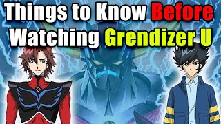 Things to Know Before Watching Grendizer U [upl. by Simonne748]