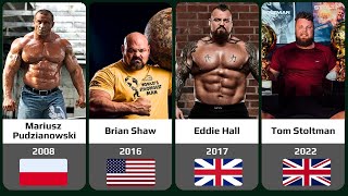 The Worlds Strongest Man All Winners [upl. by Keverne]