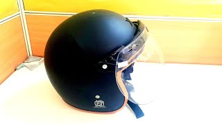 Axor Retro Jet Leather Helmet Dull Black M [upl. by Tronna]