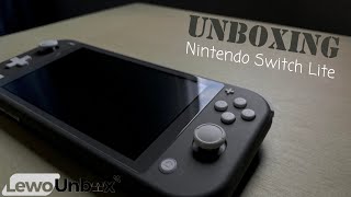 Unboxing Nintendo Switch Lite Console Color Gray [upl. by Ydnew693]