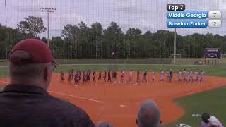 SSAC Softball BrewtonParker  Middle Georgia State 4272024 Game 2 [upl. by Nwaf]