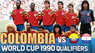 Colombia World Cup 1990 Qualification All Matches Highlights  Road to Italy [upl. by Burty385]