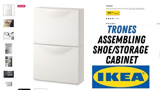 Installation of storage cabinet TRONES from Ikea  Correct wall mounting TRONES 00397307 Assembly [upl. by Aprilette]