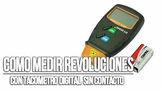 🔴Cómo MEDIR REVOLUCIONES 🔄RPM🔄 con Tacometro Digital Laser DT2234C sin Contacto [upl. by Affer219]