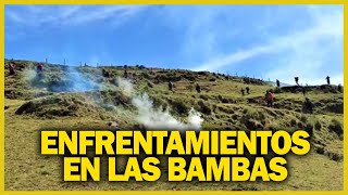 Las Bambas comuneros de Huancuire se enfrentaron con la Policía para evitar ser desalojados [upl. by Felder818]