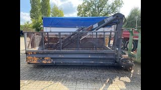 MEILLER  Abrollcontainer mit Kran Hiab 071 AW B3 ca 10m³ [upl. by Aihsenek]