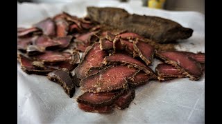 How To Make Classic Biltong  South African Traditional beef jerky [upl. by Nehgam]