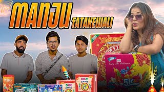 Manju Fatakadewali  Diwali Special  Gujarati Comedy Video  Kaminey Frendzz [upl. by Mosby822]