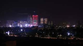 4K Casablanca Finance City By Night I Background [upl. by Airbmat561]