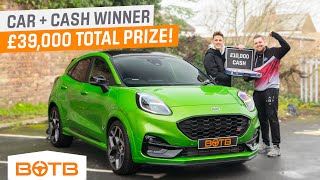 quotDont mess aboutquot Andrew Tristram BOTB Midweek Car Winner  Ford Puma ST  £10k Winner [upl. by Dorsman]