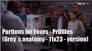 Portions for Foxes Pr0files version  11x23 Greys anatomy [upl. by Neila122]