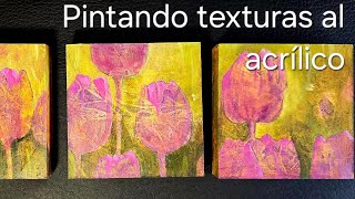 Pintando con texturas al acrílico abstractoFigurativo [upl. by Hobart734]