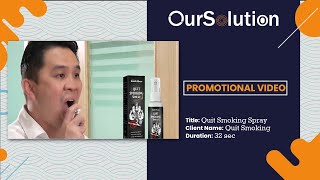 Quit Smoking Spray  Client Quit Smoking  32 sec Motion [upl. by Lundeen111]