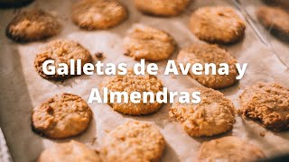 Galletas de Avena y Almendras  Muy rico y saludable Receta [upl. by Acirtal620]