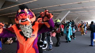 Anthrocon 2016 Fursuit Parade World Record [upl. by Mylan]