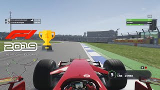 Ferrari F2007  HOCKENHEIM Germany  F1 2019 Classic Cars Gameplay Hotlap [upl. by Freytag]