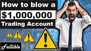 How To Blow A 1000000 Trading Account In The Stock Market [upl. by Guimar]