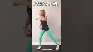 Workout To Lower Blood Sugar QUICKLY carolinejordan workoutathome workoutroutine [upl. by Omocaig]