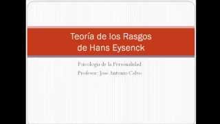 clase personalidad eysenck [upl. by Annay385]