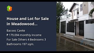 House and Lot for Sale in Meadowood Executive Village [upl. by Llarret]