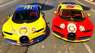 4 Büyükler Bugatti Veyron Arabaları Harika Yarışa Katılıyor  GTA 5 [upl. by Arihas]