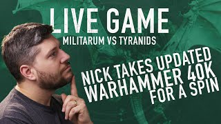 A New Tyranid Challenger Appears  40k Live  Guard vs Tyranids Pariah Nexus  40k Battle [upl. by Laeynad]