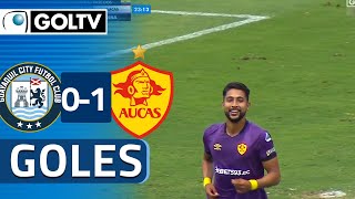 Aucas se LLEVÃ“ el TRIUNFO con GOL de MEDINA  Guayaquil City 01 Aucas  LigaPro 2023 [upl. by Gnouhp]