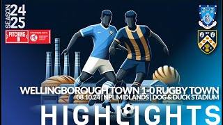 Wellingborough Town 10 Rugby Town  081024  Northern Premier League Midlands  Match Highlights [upl. by Octavius780]