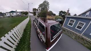 Randy Pobst takes Tidewater Racings Zephyr through Brigus on the 6th leg of Targa Newfoundland 2023 [upl. by Saxet]