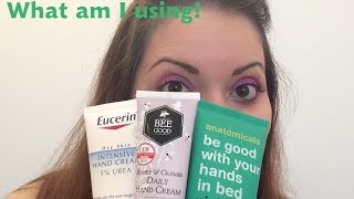 Hand Cream Haul and Routine for Sensitive Skin prone to Eczema [upl. by Elleneg301]