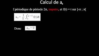 ex f impaire et ft  t sur  π π  b calcul a0 [upl. by Swenson386]