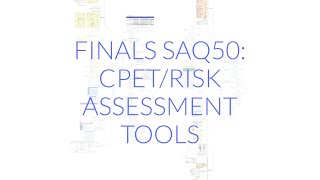 FINALS ANAES SAQ50 CPETRISK ASSESSMENT TOOLS [upl. by Regina]