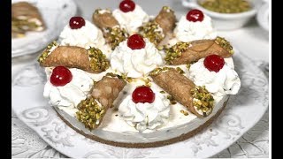 TORTA FREDDA SENZA COTTURA CANNOLO SICILIANO [upl. by Cohin809]