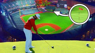 Playing GOLF on a Baseball Field PGA Tour 2K21 [upl. by Randene242]