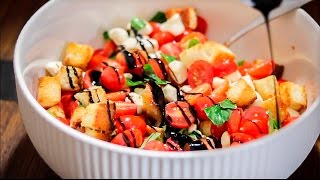 Caprese Panzanella Salad  Recipe [upl. by Batha]