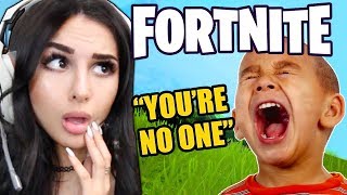 KID IS MEAN ON FORTNITE THEN FINDS OUT IM A GIRL [upl. by Aneeuqahs]