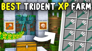 BEST TRIDENT XP Farm Minecraft 121 [upl. by Roht]