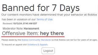 The DUMBEST Roblox Bans [upl. by Allecsirp51]