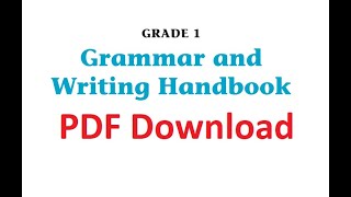 Download SCOTT FORESMAN Grammar and Writing Handbooks Grade 1 [upl. by Aziza939]