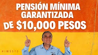 Pensión mínima garantizada de 10000 mx 2 tipos de personas se pueden beneficiar [upl. by Arde490]