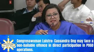 Luistro Cassandra Ong may face a nonbailable offence in direct participation in POGO operations [upl. by Margy460]