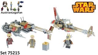 Lego Star Wars 75215 CloudRider Swoop Bikes  Lego Speed Build Review [upl. by Repooc]